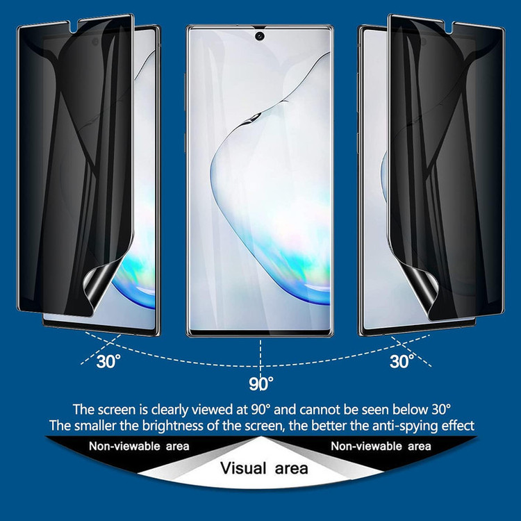 محافظ صفحه نمایش حریم شخصی بادیگارد مدل HydroGel مناسب برای گوشی موبایل سامسونگ Galaxy Note 10 Plus