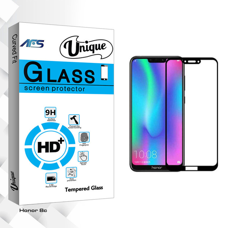 محافظ صفحه نمایش ای اف اس مدل Unique Glass مناسب برای گوشی موبایل آنر 8c