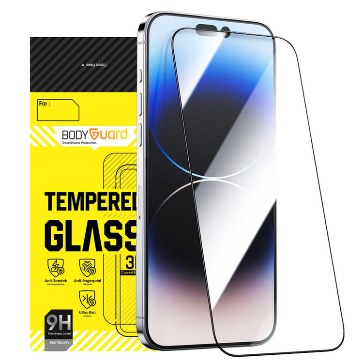 محافظ صفحه نمایش بادیگارد مدل HighGss مناسب برای گوشی موبایل اپل iPhone 15 Pro Max به همراه محافظ پشت گوشی