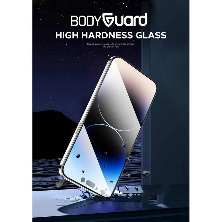 محافظ صفحه نمایش بادیگارد مدل HighGss مناسب برای گوشی موبایل اپل iPhone 15 Pro Max به همراه محافظ پشت گوشی
