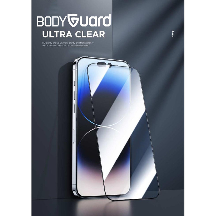 محافظ صفحه نمایش بادیگارد مدل HighGss مناسب برای گوشی موبایل اپل iPhone 15 Pro Max به همراه محافظ پشت گوشی