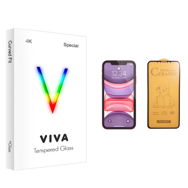 برای محافظ صفحه نمایش سرامیکی ویوا مدل 4K مناسب گوشی موبایل اپل iPhone 11