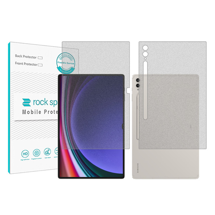 محافظ صفحه نمایش مات راک اسپیس مدل HyMTT مناسب برای تبلت سامسونگ Galaxy Tab S9 Ultra به همراه محافظ پشت تبلت