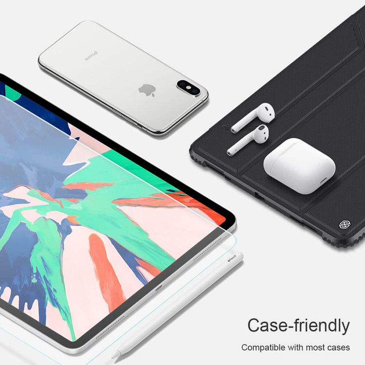 محافظ صفحه نمایش بوف مدل 5D مناسب برای تبلت اپل iPad Pro 12.9 2021/2020/2018