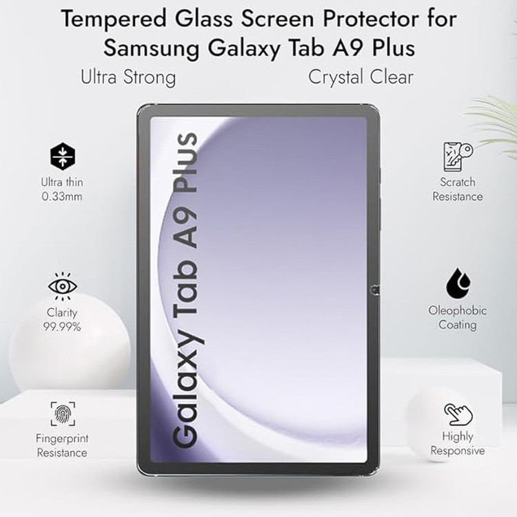 محافظ صفحه نمایش 5D اپیکوی مدل Super Power مناسب برای تبلت سامسونگ Galaxy Tab A9 Plus
