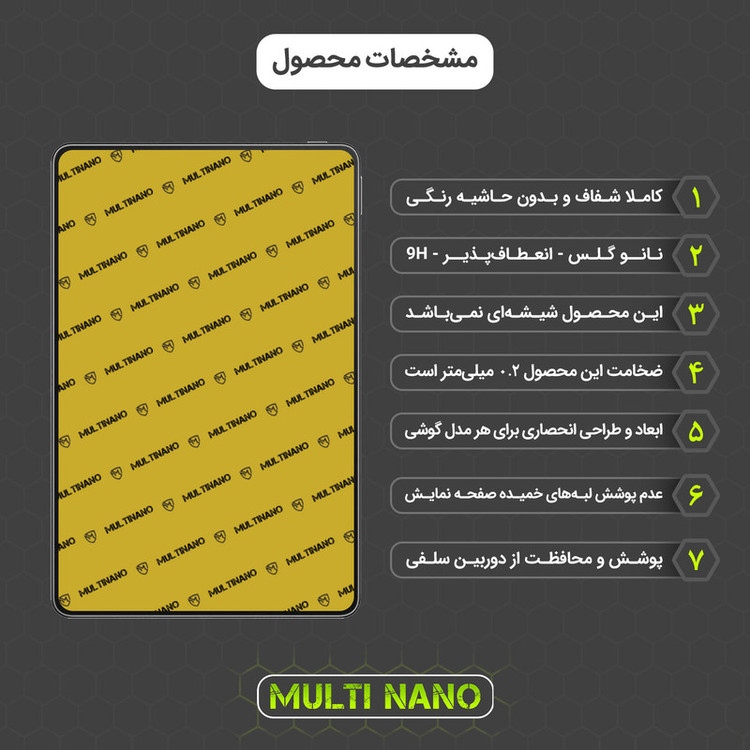 محافظ صفحه نمایش مولتی نانو مدل X-S2N مناسب برای تبلت هوآوی MatePad 11 2023 بسته دو عددی