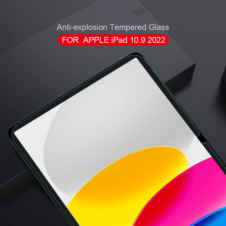 محافظ صفحه نمایش بوف مدل 5D-Plus مناسب برای تبلت اپل iPad 10.9 (2022)/iPad10/10th Gen/10th generation/iPad 2022/A2757/A2696/A2777