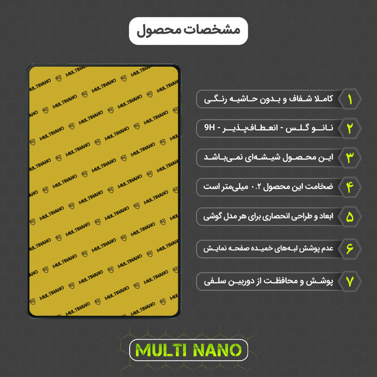محافظ صفحه نمایش مولتی نانو مدل X-S1N مناسب برای تبلت سامسونگ Galaxy Tab A 10.1 2019 / T510 / T515