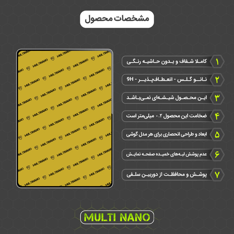 محافظ صفحه نمایش مولتی نانو مدل X-S1N مناسب برای تبلت هوآوی MediaPad T3 10