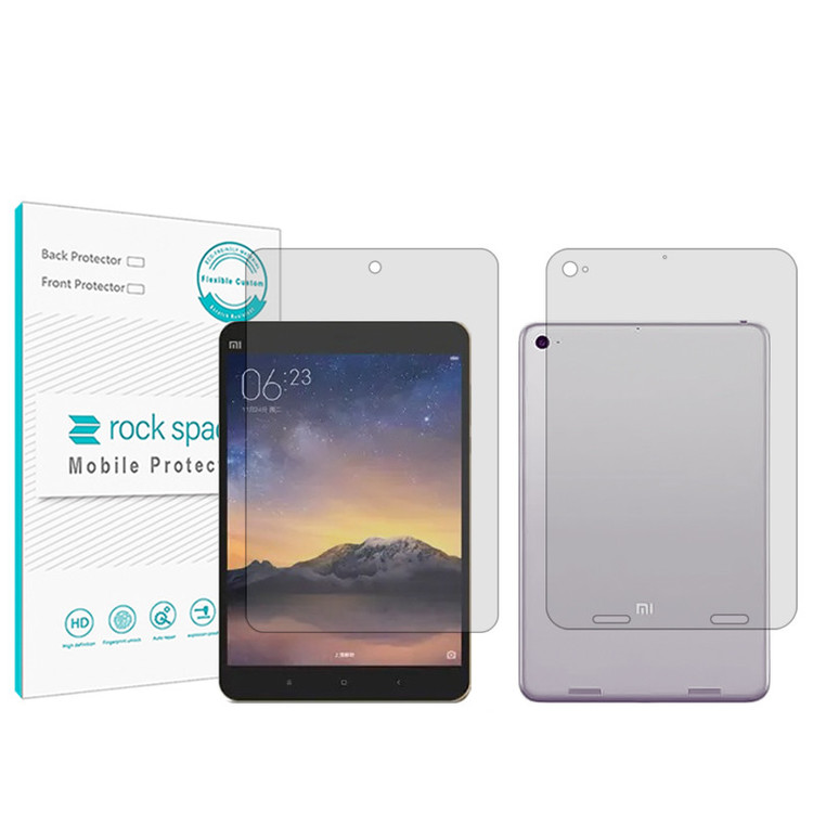 محافظ صفحه نمایش شفاف راک اسپیس مدل Hygel مناسب برای تبلت شیائومی Mi Pad 2 به همراه محافظ پشت تبلت