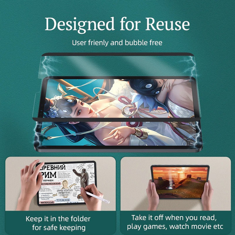 محافظ صفحه نمایش مات بوف مدل Magnetic مناسب برای تبلت اپل iPad 10.2 2021/2020/2019