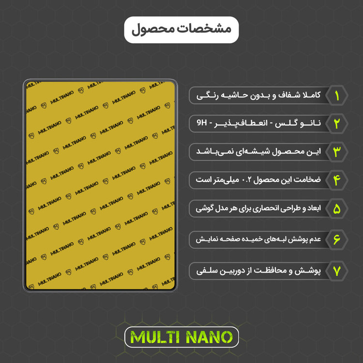 محافظ صفحه نمایش مولتی نانو مدل X-S1N مناسب برای تبلت ایسوس Chromebook Tablet CT100
