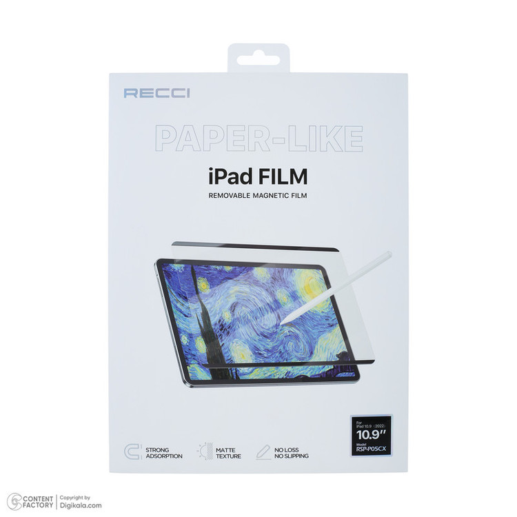 محافظ صفحه نمایش رسی مدل RSP-P05CX مناسب برای تبلت اپل iPad 10.9 (2022)