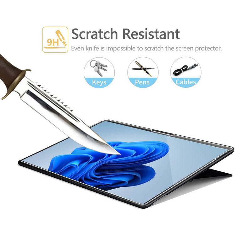 محافظ صفحه نمایش مدل tempered مناسب برای تبلت مایکروسافت Surface Pro 10