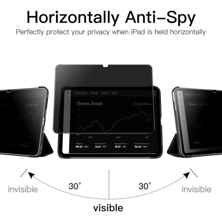 محافظ صفحه نمایش مات D`HARDمدل Privacy Tab مناسب برای تبلت اپل iPad 10 10.9 inch 2022