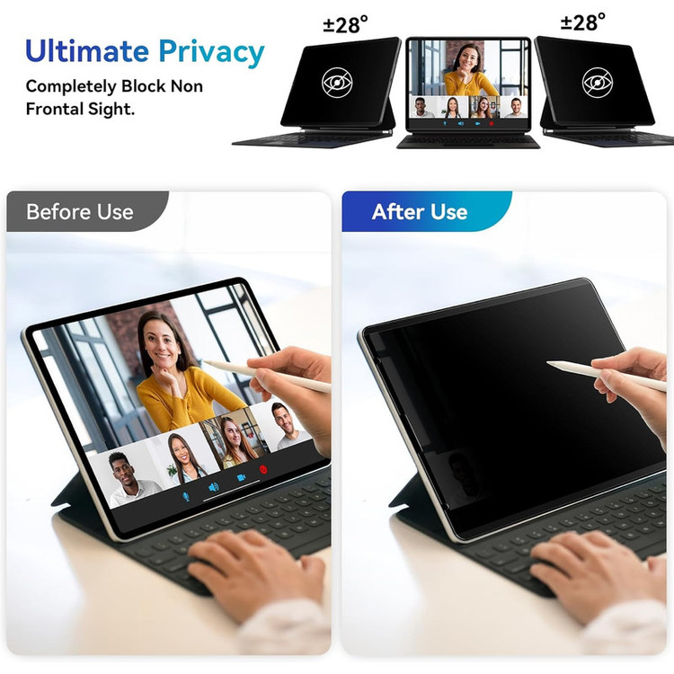 محافظ صفحه نمایش مات D`HARDمدل Privacy Tab مناسب برای تبلت اپل iPad 10 10.9 inch 2022