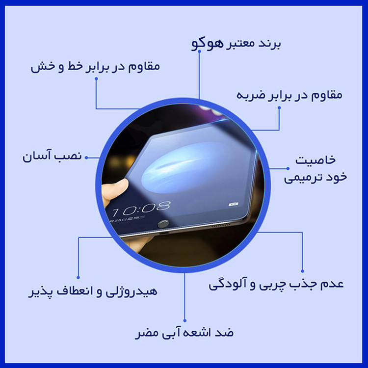 محافظ صفحه نمایش آنتی بلو هوکو مدل HyBLU مناسب برای تبلت هوآوی MediaPad M5 10 (Pro)