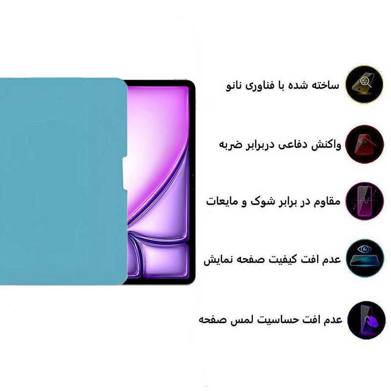 محافظ صفحه نمایش مات KUSAمدل Xundd paper-like مناسب برای تبلت اپل iPad Air 13 2025 / iPad Air 13 2024 / iPad Pro 13 2024