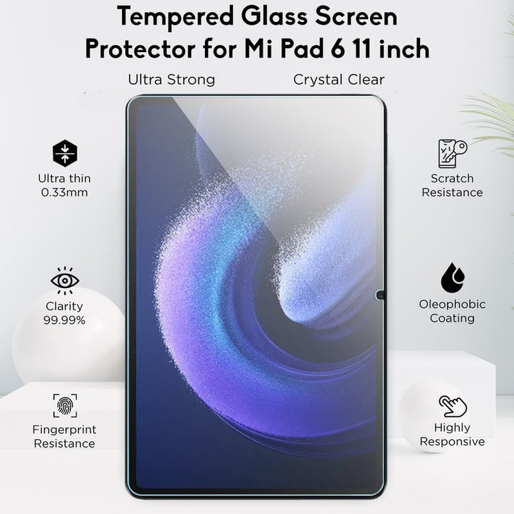 محافظ صفحه نمایش 5D اپیکوی مدل Super Power مناسب برای تبلت شیائومی Pad 6/ Pad 6 Pro