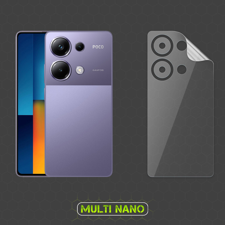 محافظ صفحه نمایش مولتی نانو مدل X-SFT مناسب برای گوشی موبایل شیائومی Poco M6 Pro به همراه محافظ پشت