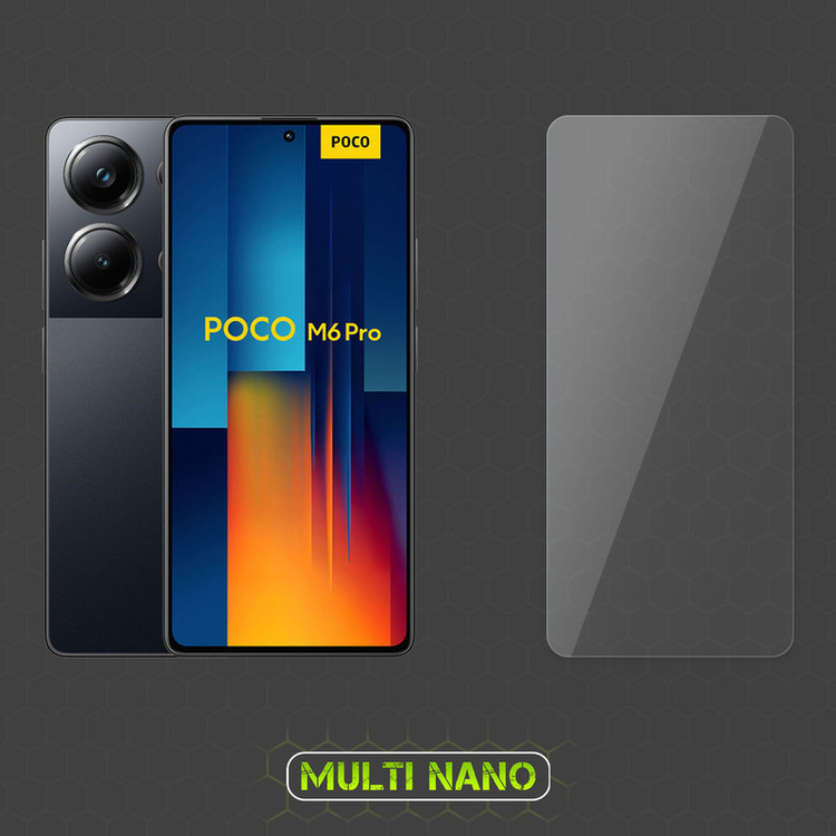 محافظ صفحه نمایش مولتی نانو مدل X-SFT مناسب برای گوشی موبایل شیائومی Poco M6 Pro به همراه محافظ پشت