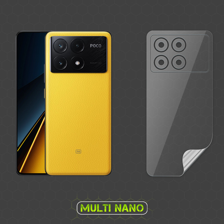 محافظ صفحه نمایش مولتی نانو مدل X-SFT مناسب برای گوشی موبایل شیائومی Poco X6 Pro به همراه محافظ پشت