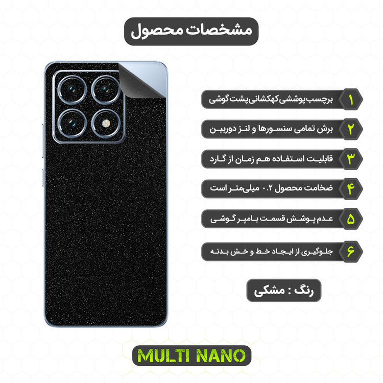 برچسب پوششی مولتی نانو مدل X-F1G مناسب برای گوشی موبایل شیائومی 14T