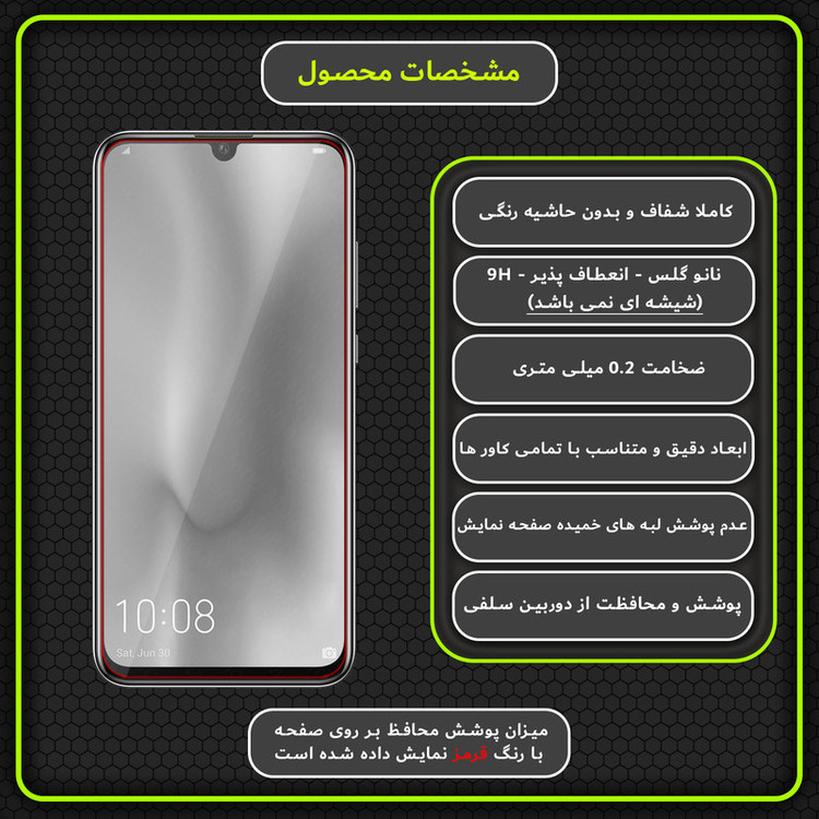 محافظ صفحه نمایش مولتی نانو مدل X-S1N مناسب برای گوشی موبایل آنر 10 Lite