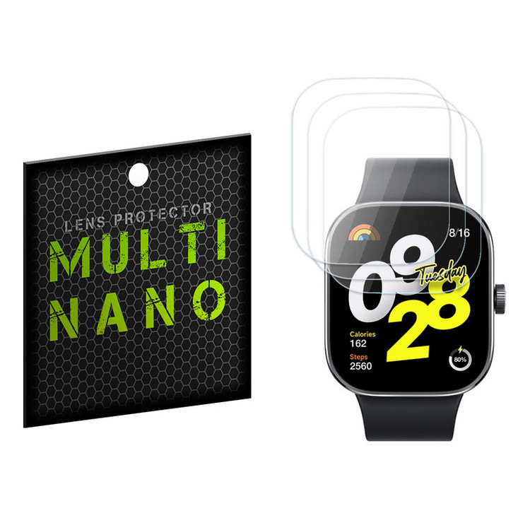 محافظ صفحه نمایش مولتی نانو مدل X-S3N مناسب برای ساعت هوشمند شیائومی Redmi Watch 4 بسته سه عددی