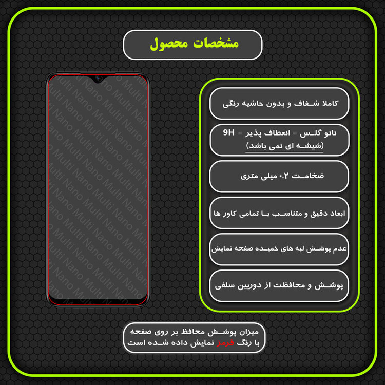 محافظ صفحه نمایش مولتی نانو مدل X-S1N مناسب برای گوشی موبایل اینفینیکس Hot 10 Play