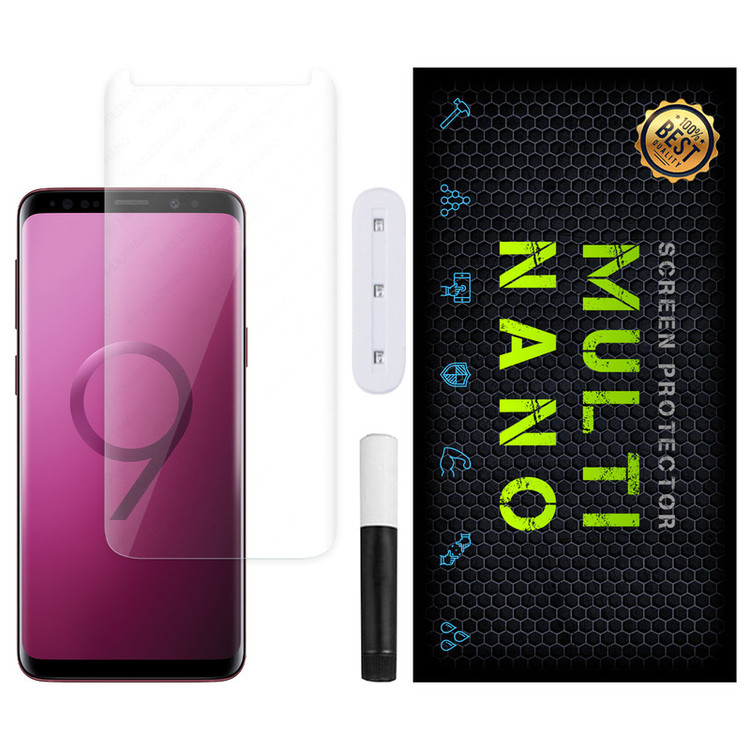 محافظ صفحه نمایش مولتی نانو مدل UVL مناسب برای گوشی موبایل سامسونگ Galaxy S9