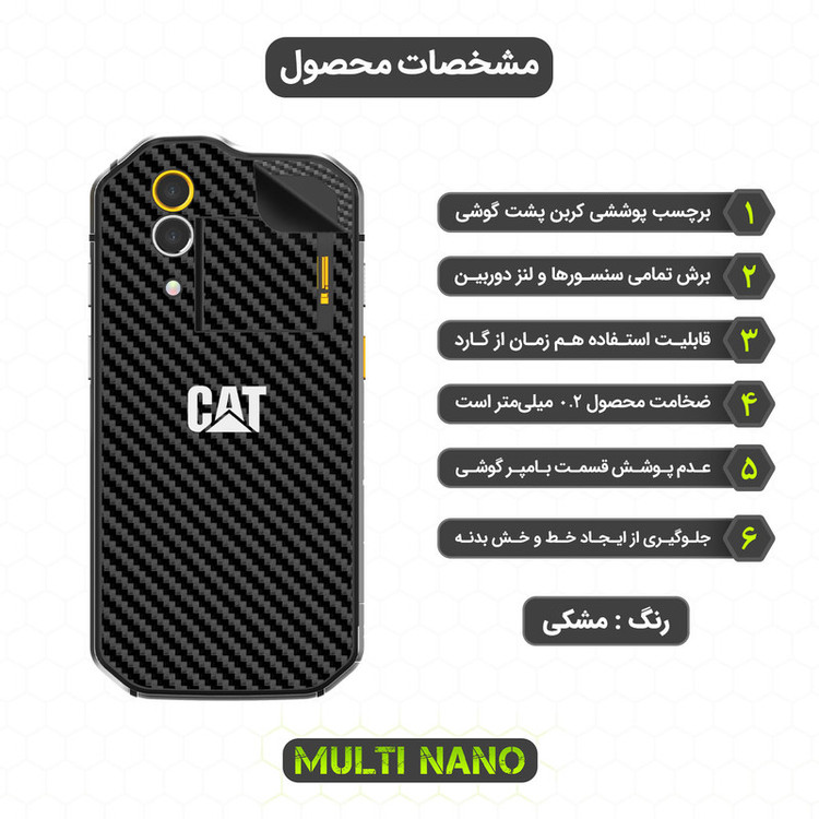 محافظ صفحه نمایش مولتی نانو مدل X-SFC مناسب برای گوشی موبایل کاترپیلار Cat S60 به همراه برچسب پوششی