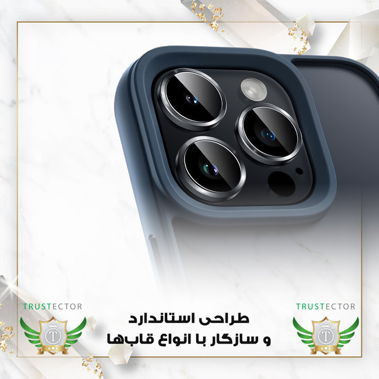 محافظ لنز دوربین تراستکتور مدل RINT20 مناسب برای گوشی موبایل شیائومی Poco X7 Pro
