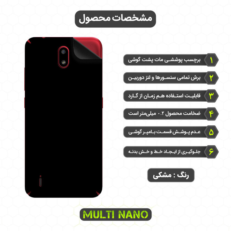 برچسب پوششی مولتی نانو مدل X-F1M مناسب برای گوشی موبایل نوکیا C1