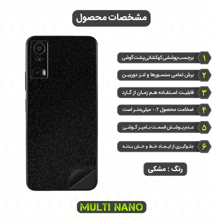 برچسب پوششی مولتی نانو مدل X-F1G مناسب برای گوشی موبایل جی پلاس X20