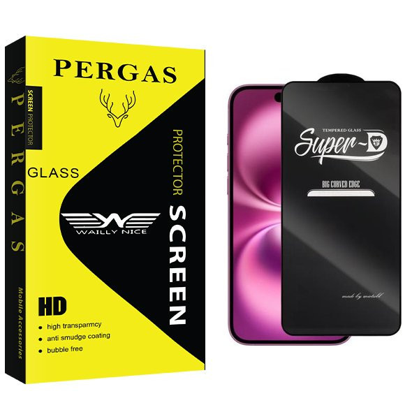 محافظ صفحه نمایش وایلی نایس مدل Pergas2 SuperD مناسب برای گوشی موبایل اپل iPhone 16
