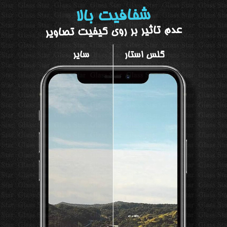محافظ لنز دوربین گلس استار مدل 3DLNZSLGS مناسب برای گوشی موبایل اپل iPhone 13 Pro Max / iPhone 13 Pro