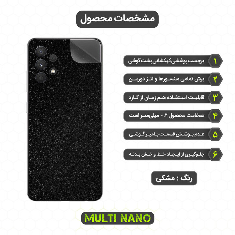 محافظ صفحه نمایش مولتی نانو مدل X-SFG مناسب برای گوشی موبایل سامسونگ Galaxy A32 به همراه برچسب پوششی
