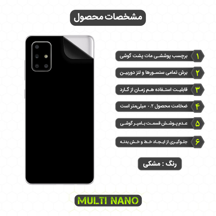 محافظ صفحه نمایش مولتی نانو مدل X-SFM مناسب برای گوشی موبایل سامسونگ Galaxy A71 به همراه برچسب پوششی