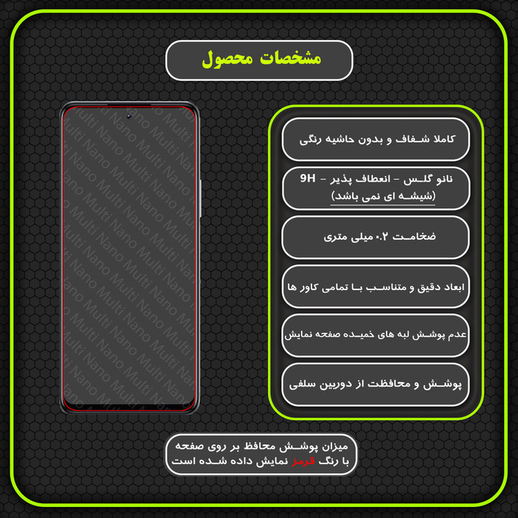 محافظ صفحه نمایش مولتی نانو مدل X-S2N مناسب برای گوشی موبایل اینفینیکس Note 11 Pro بسته دو عددی