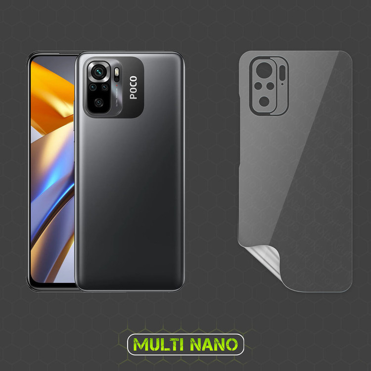 محافظ صفحه نمایش مولتی نانو مدل X-SFT مناسب برای گوشی موبایل شیائومی Poco M5S به همراه محافظ پشت