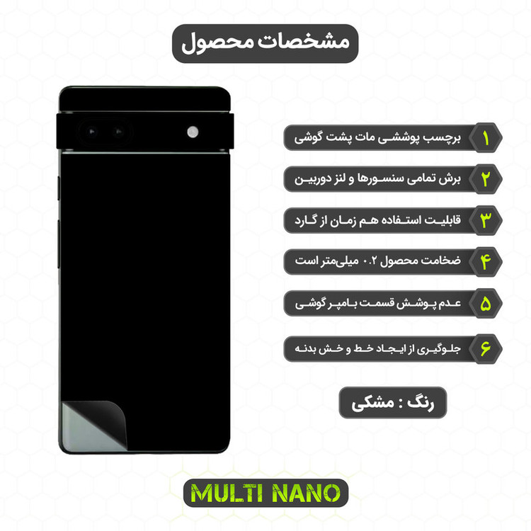 برچسب پوششی مولتی نانو مدل X-F1M مناسب برای گوشی موبایل گوگل Pixel 6A