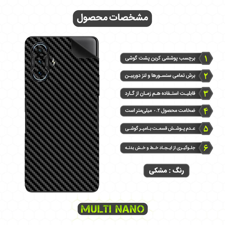 برچسب پوششی مولتی نانو مدل X-F1C مناسب برای گوشی موبایل شیائومی Redmi K40 Gaming