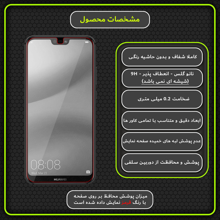 محافظ صفحه نمایش مولتی نانو مدل X-S1N مناسب برای گوشی موبایل هوآوی P20 Lite