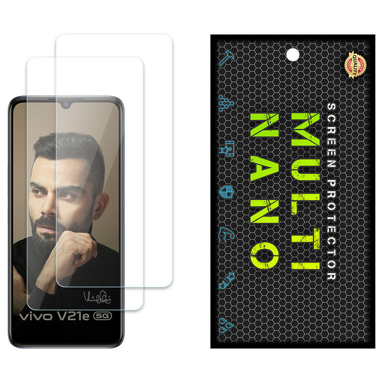 محافظ صفحه نمایش مولتی نانو مدل X-S2N مناسب برای گوشی موبایل ویوو V21e بسته دو عددی