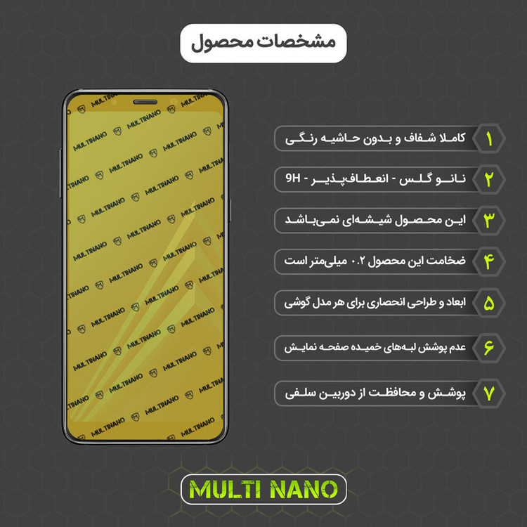 محافظ صفحه نمایش مولتی نانو مدل X-SFC مناسب برای گوشی موبایل سامسونگ Galaxy A8 2018 به همراه برچسب پوششی
