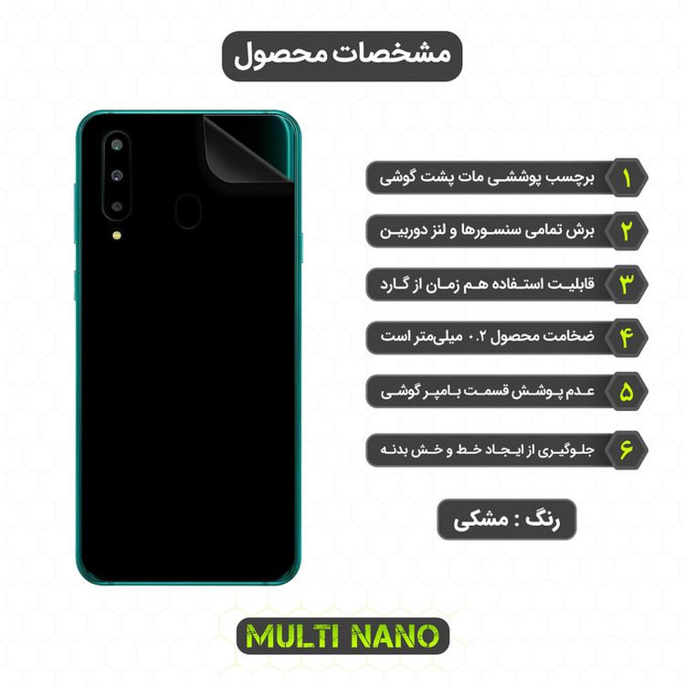 برچسب پوششی مولتی نانو مدل X-F1M مناسب برای گوشی موبایل سامسونگ Galaxy A8S