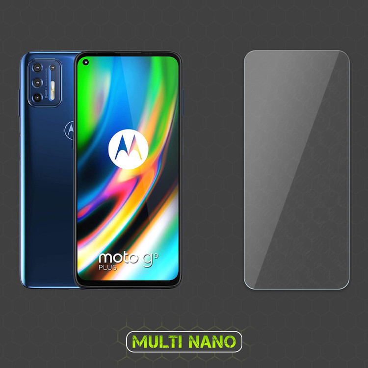 محافظ صفحه نمایش مولتی نانو مدل X-SLFG مناسب برای گوشی موبایل موتورولا Moto G9 Plus به همراه برچسب پوششی و محافظ لنز دوربین