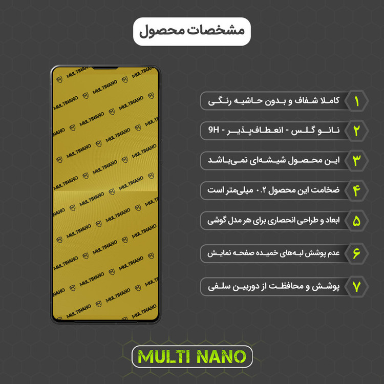محافظ صفحه نمایش مولتی نانو مدل X-S2N مناسب برای گوشی موبایل سونی Xperia 1 V بسته دو عددی