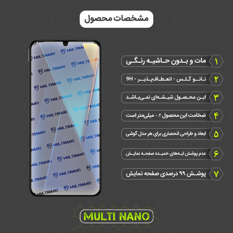محافظ صفحه نمایش مات مولتی نانو مدل X-S3M مناسب برای گوشی موبایل شیائومی Poco C65 بسته سه عددی